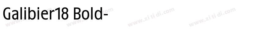 Galibier18 Bold字体转换